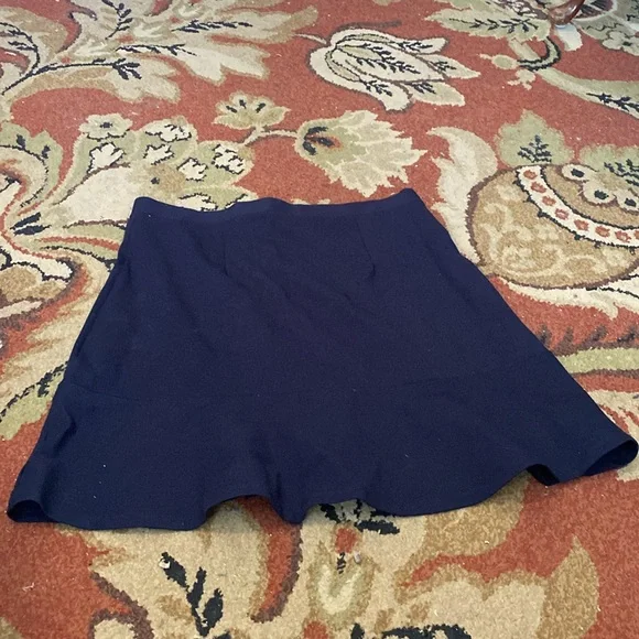 Loft size large tall navy skirt - Picture 3 of 4
